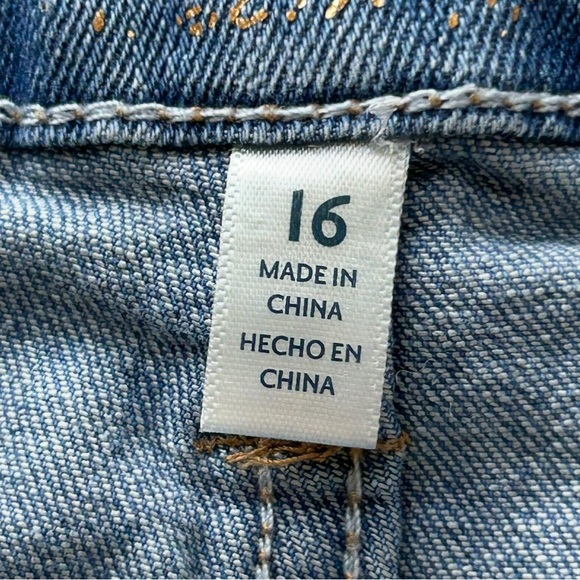 Seven7 Women’s Denim Frayed Hem Weekend Shorts Size 16 Light Blue Mid-Rise - Picture 7 of 8